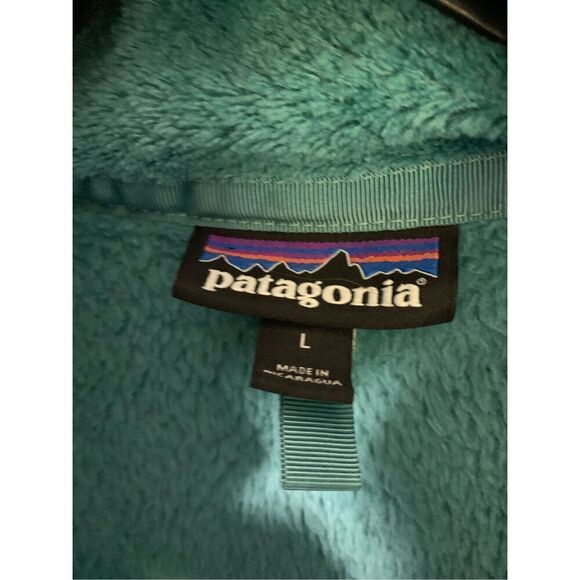 Patagonia Retool Snap T Fleece sweatshirt pullover teal women's size large 25442 - Picture 4 of 6